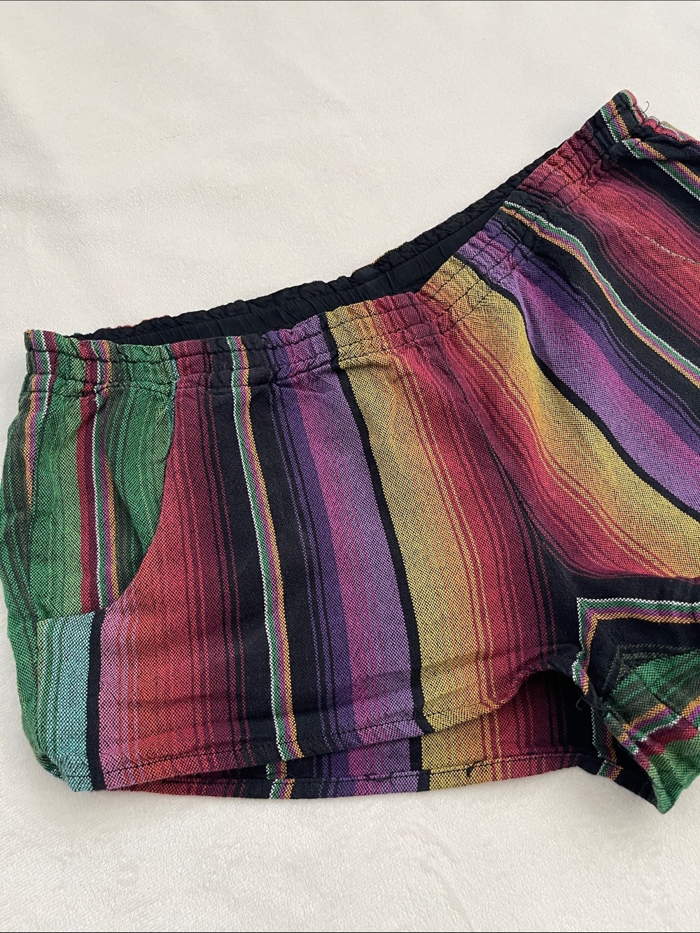 UO Staring at Stars Mexican Blanket Mini Micro Shorts